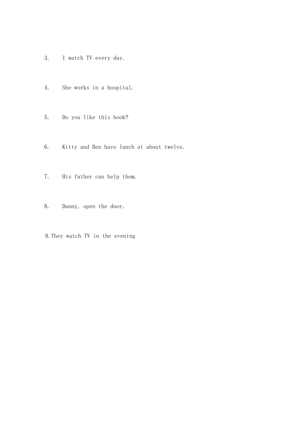 现在进行时练习_第3页