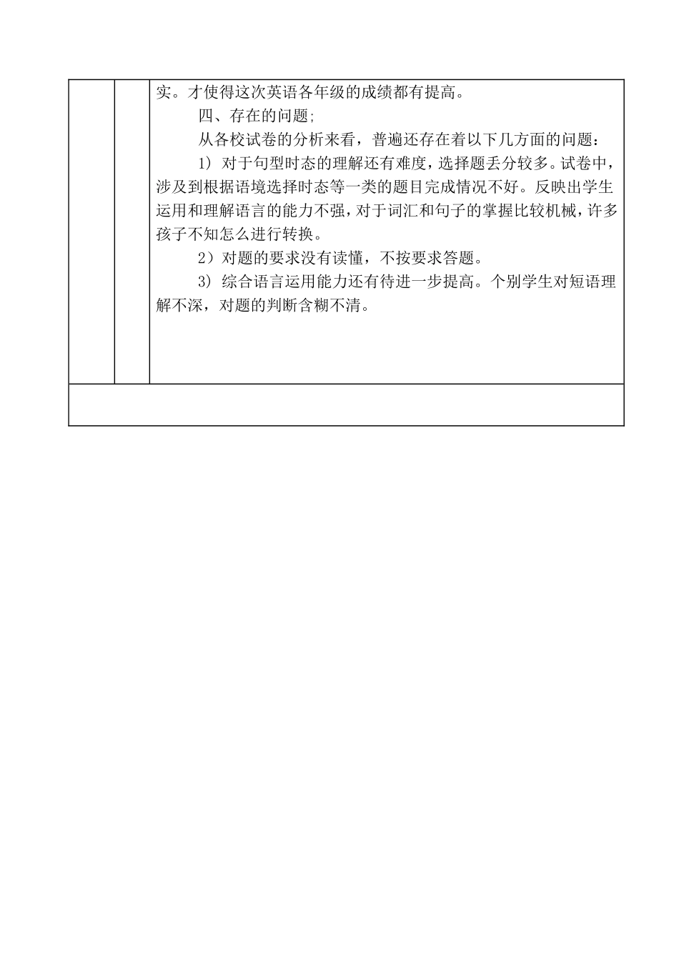 期末考试成绩分析表_第3页