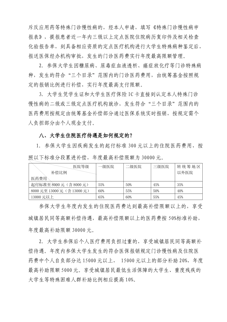 赣州市大学生参加城镇居民基本医疗保险政策问答(XXXX052_第3页