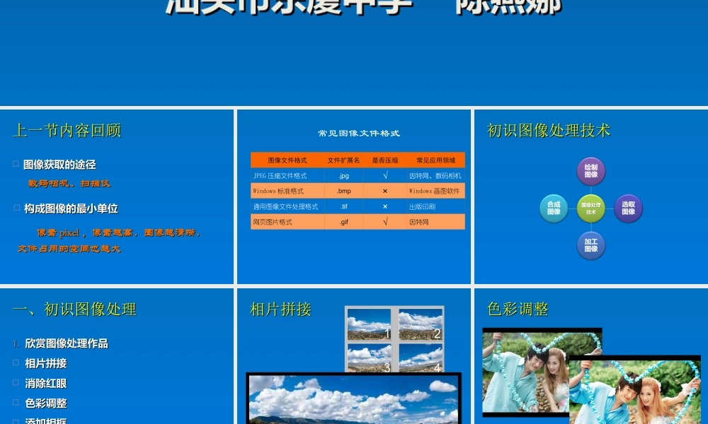 精彩纷呈的图像处理