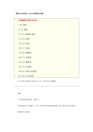 ctm采矿路线