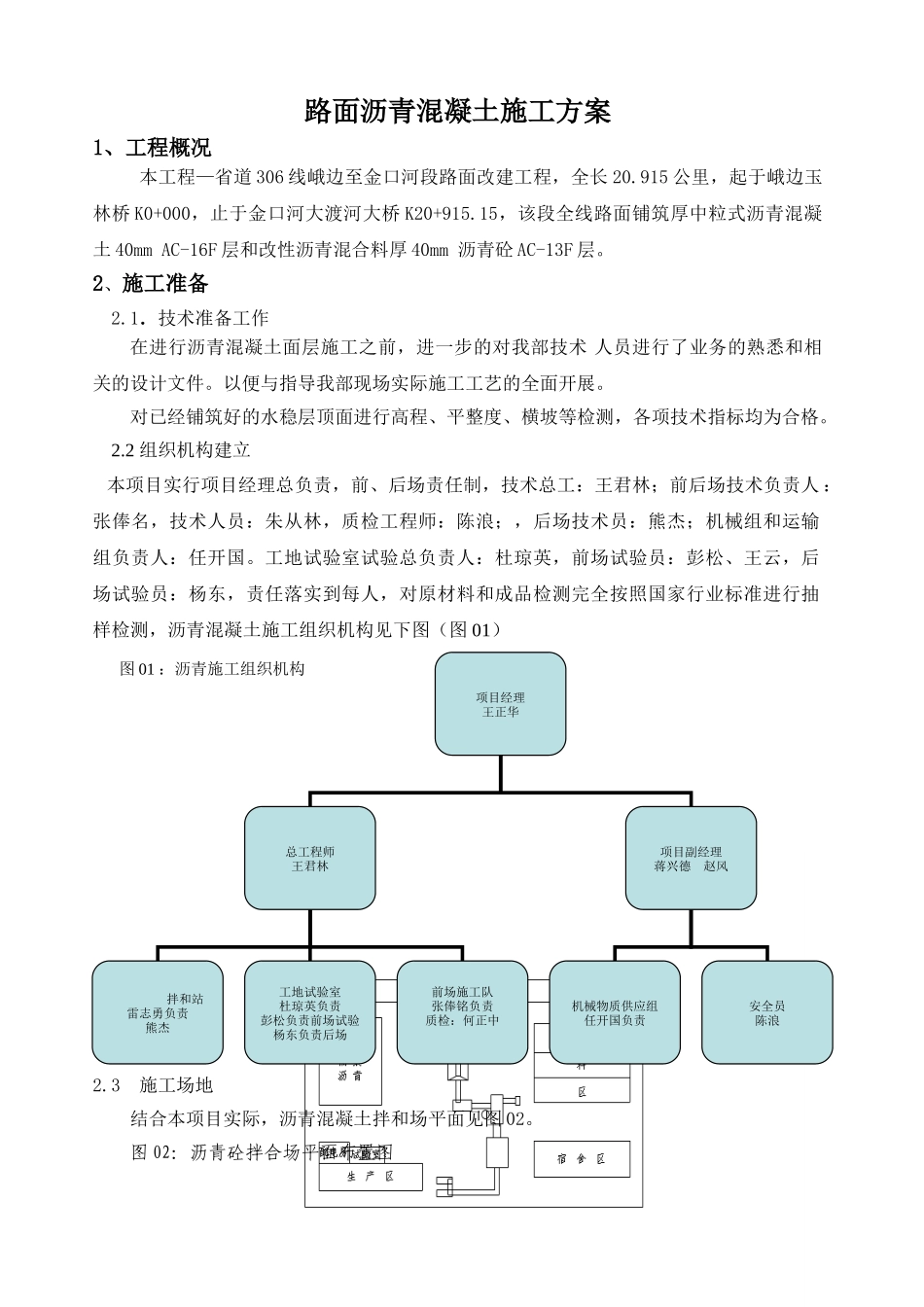 道路沥青砼施工组织设计(DOC17页)_第1页