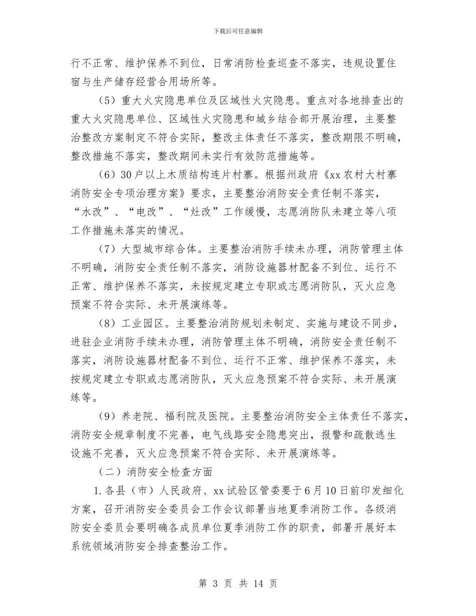 夏季消防检查工作方案与外事办工作总结及2024年计划安排2汇编_第3页