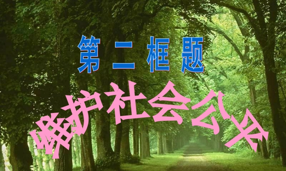 维护社会公平