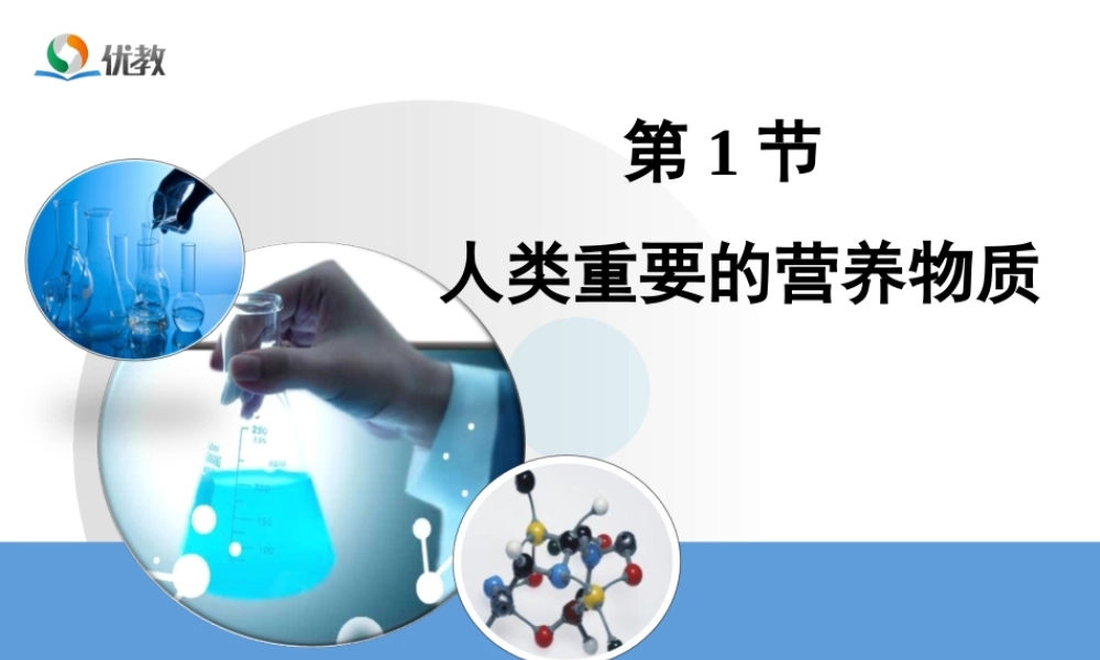 《人类重要的营养物质》教学课件