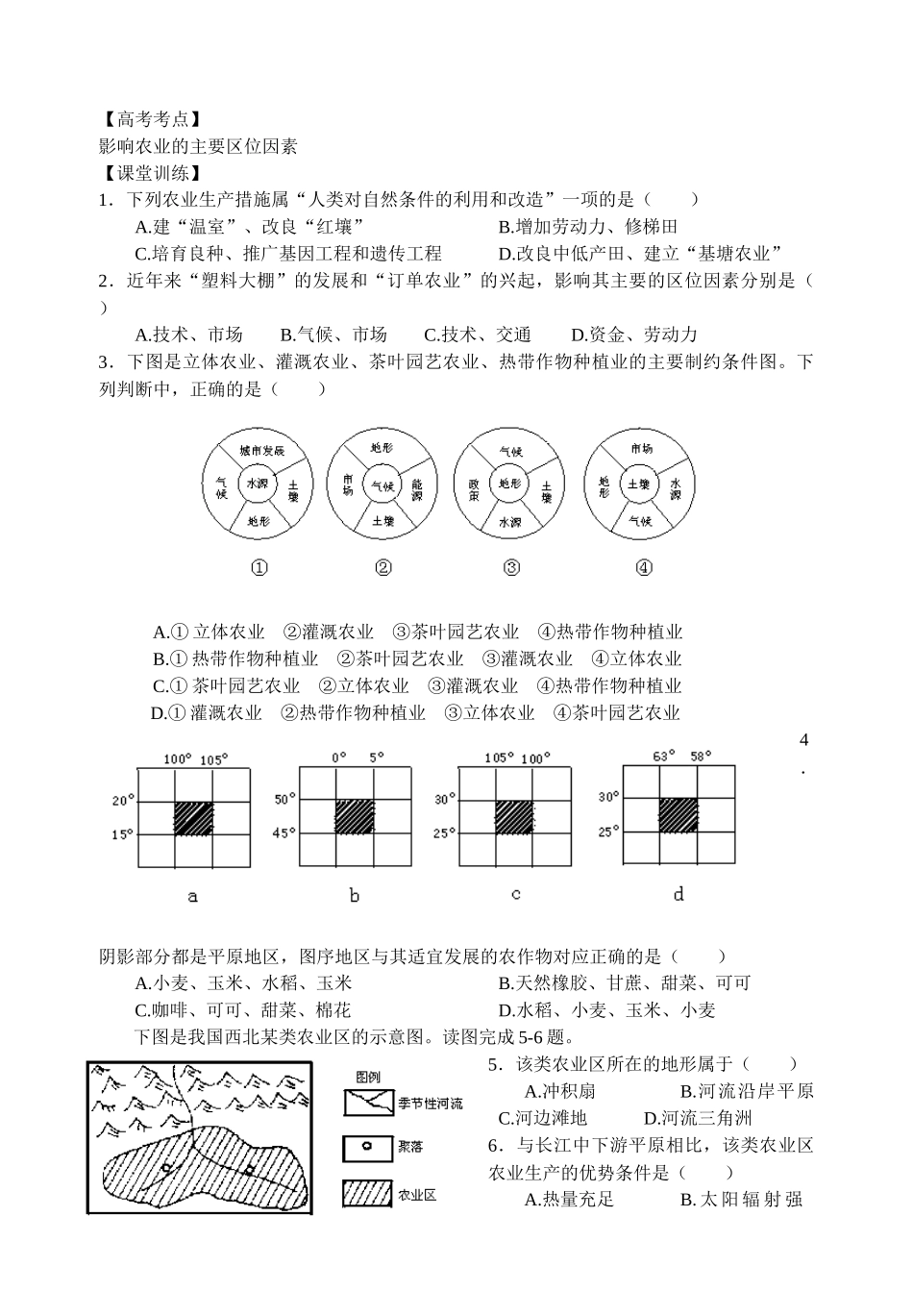 农业区位因素_第1页