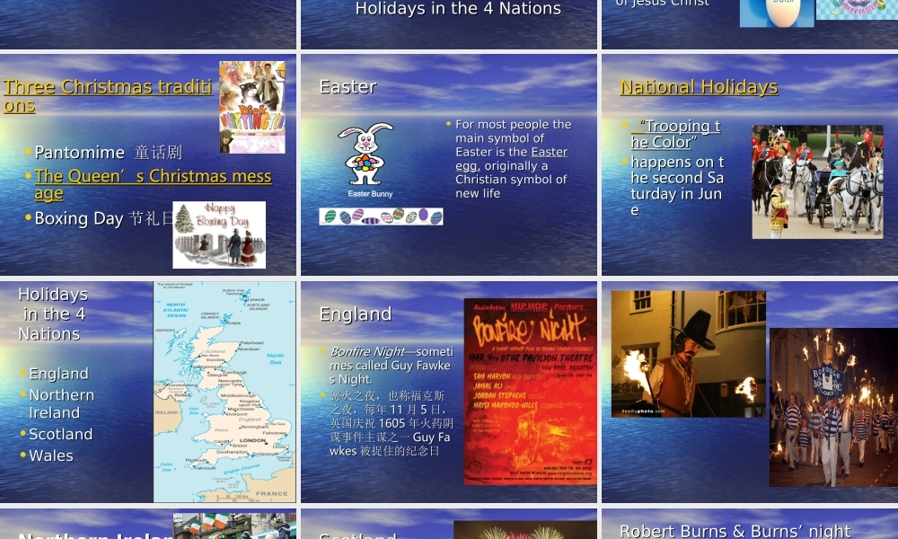 用英语文化背景知识丰富小学英语教学_——英国节日文化