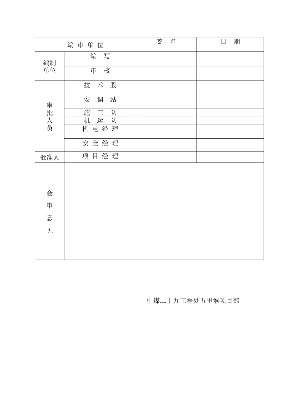 副斜井暗槽放炮架棚施工安全技术措施_第3页