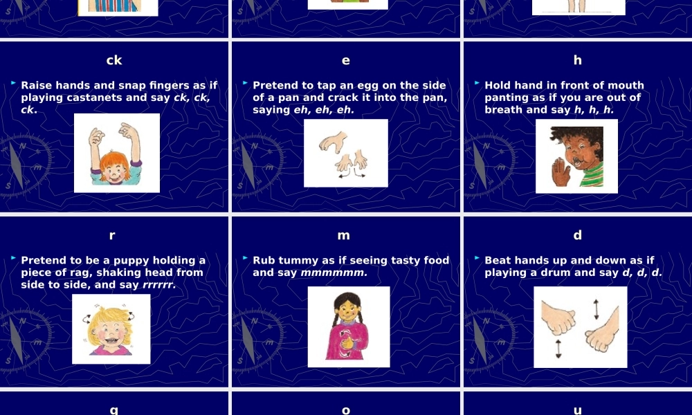 JOLLYPHONICS手指图