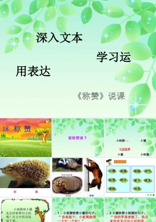 《称赞》课件刘玉红
