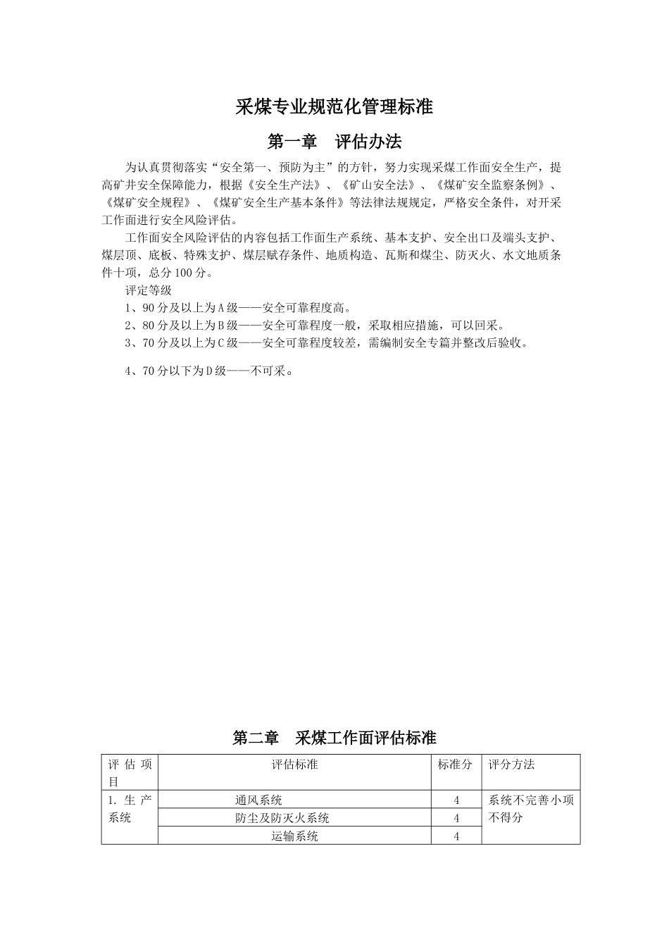采煤专业规范化管理标准_第2页