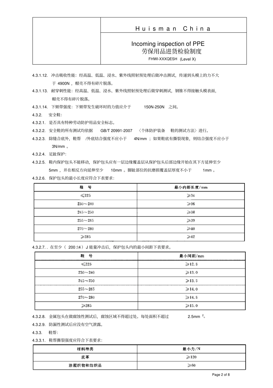 劳保用品进货检验制度_第2页