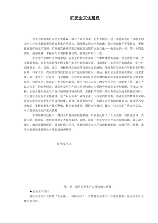 矿安全文化建设(1)