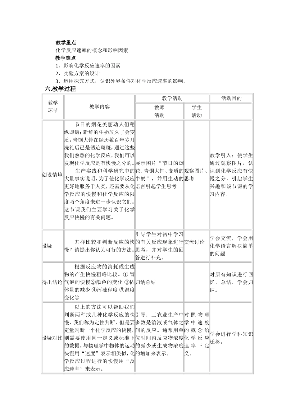 化学反应速率教案_第2页