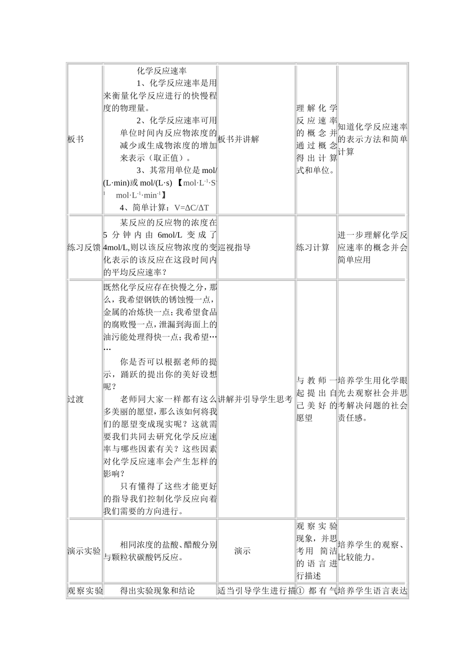 化学反应速率教案_第3页
