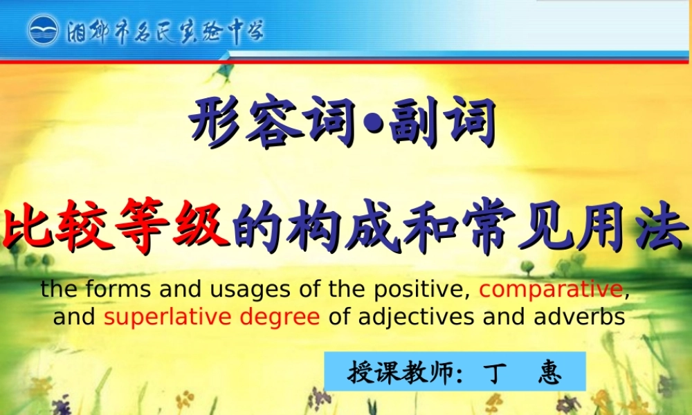 形容词复习公开课