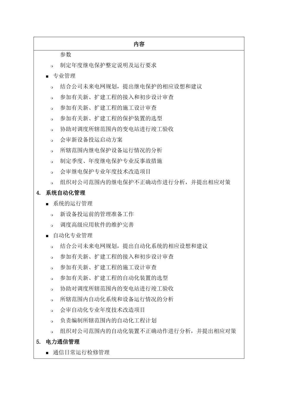 职位说明书-某供电公司调度通信中心部门_第3页