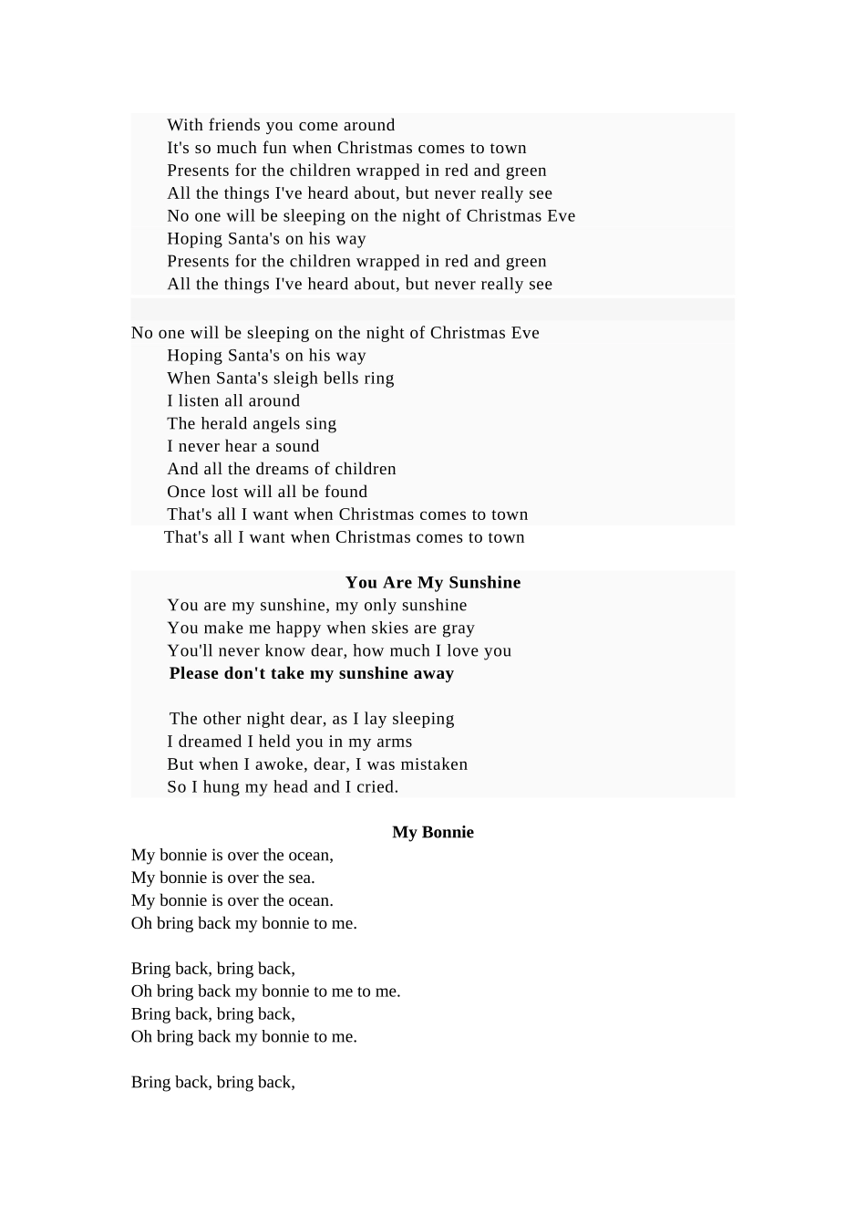 英文歌曲歌词_第2页