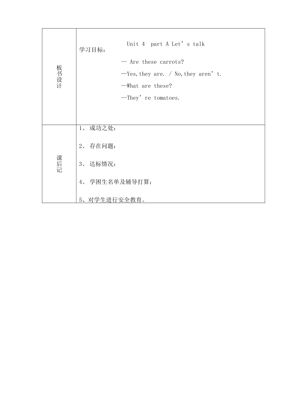 小学四年级英语下册第四单元Let'stalk_第3页