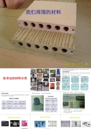 我们周围的材料PPT课件。