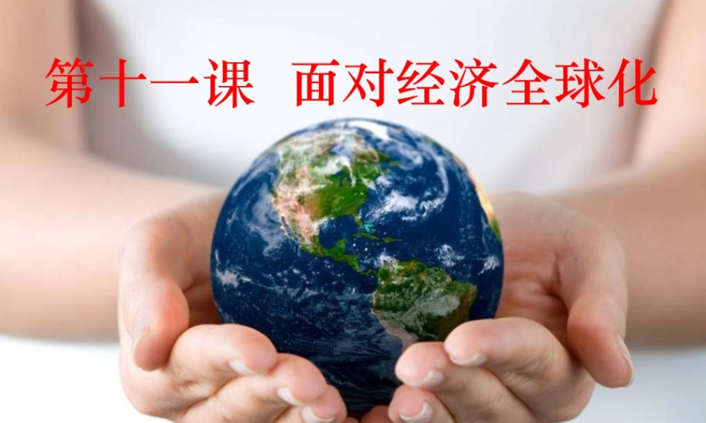 面对经济全球化(李鑫公开课课件)