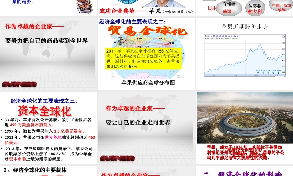 面对经济全球化(李鑫公开课课件)