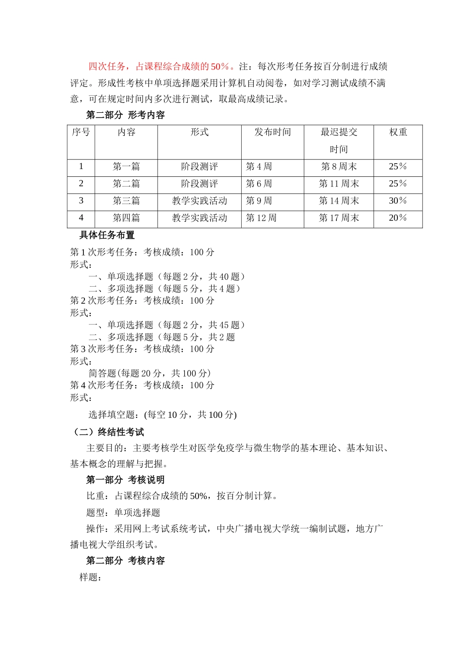 医学免疫学与微生物学基于网络考核试点课程_第2页