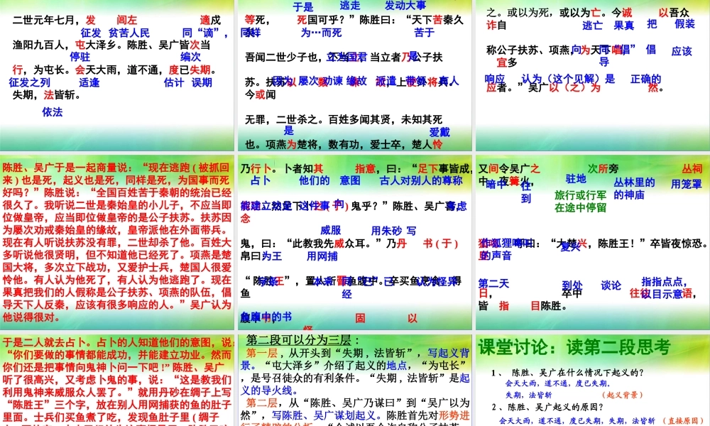 《陈涉世家》课件(精)