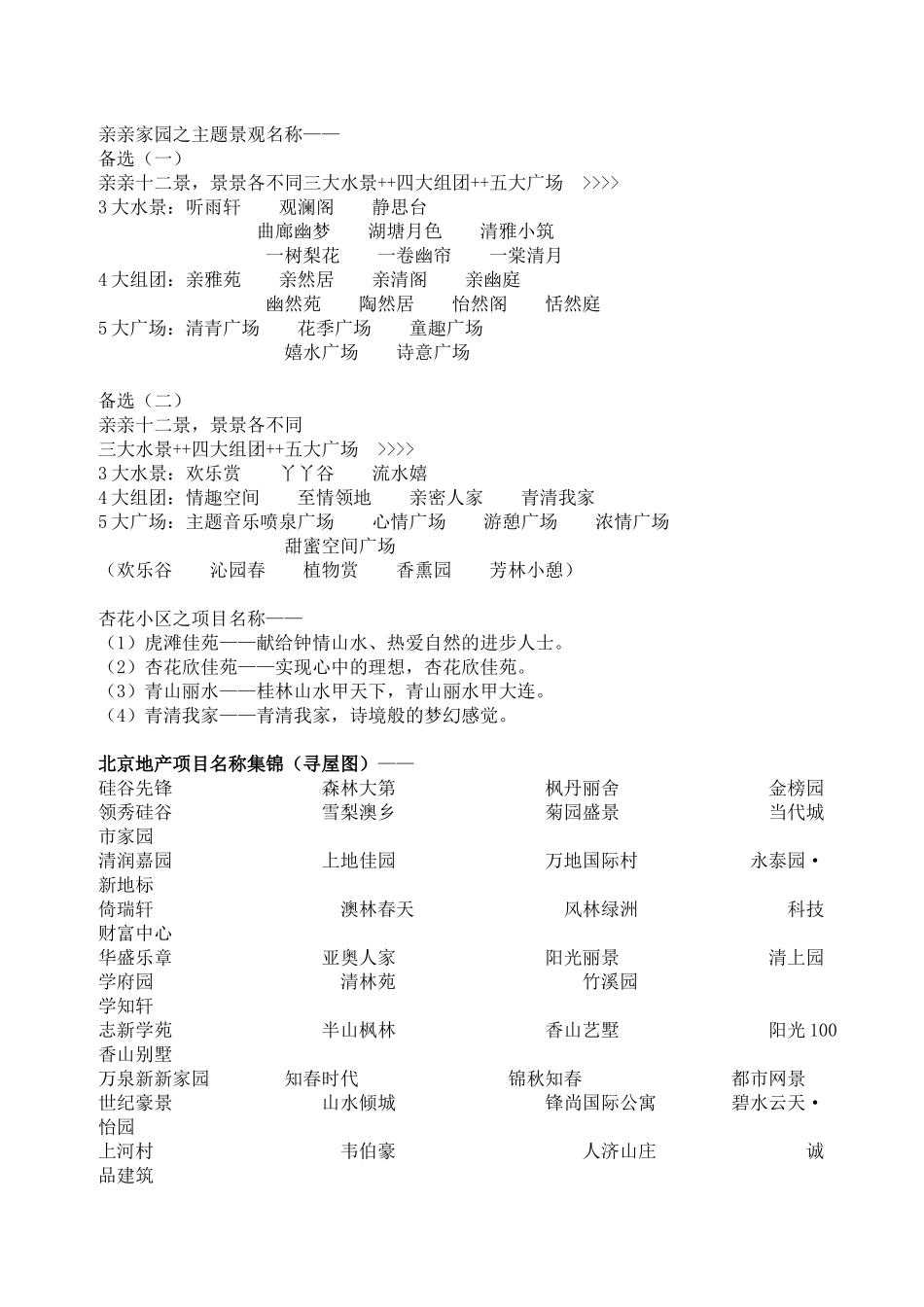 【房地产】中国地产案名大全集_第3页