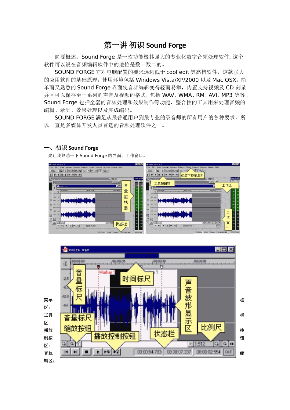 第一讲初识SoundForge_第1页