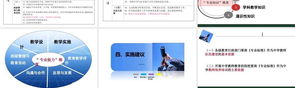 中学教师专业标准解读李