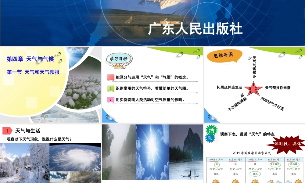 天气和天气预报