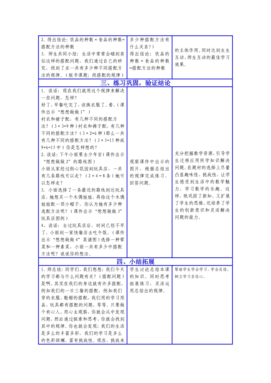 小学数学四年级下册《找规律》教学案例_第2页