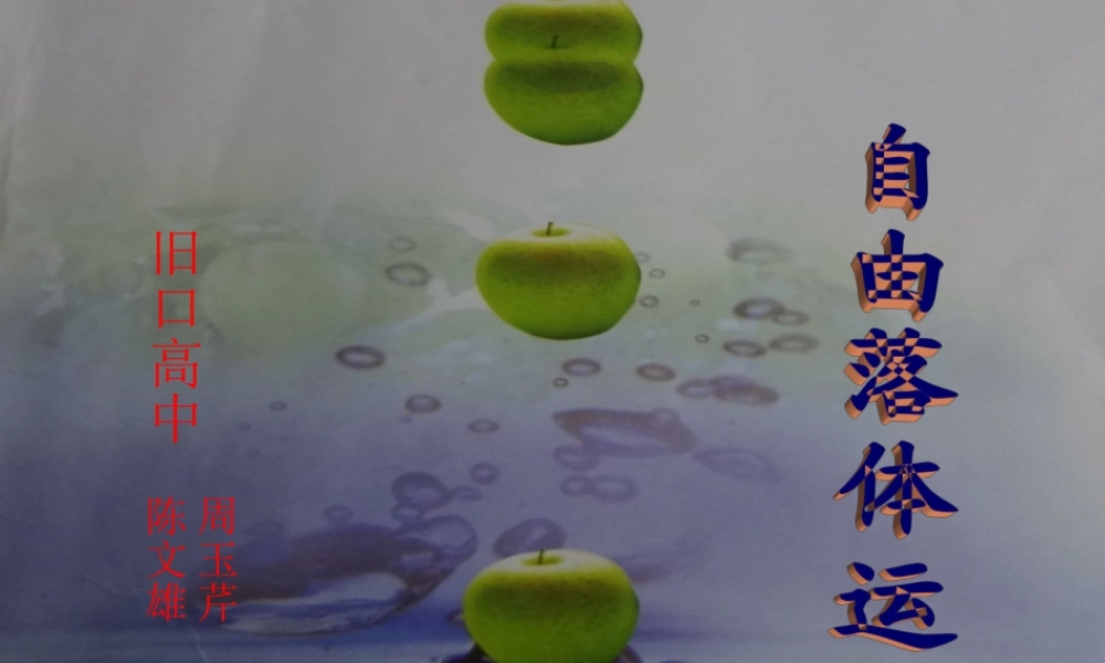 课件：自由落体运动