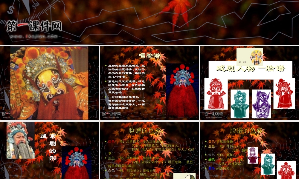 六年级美术上册课件戏曲人物-脸谱