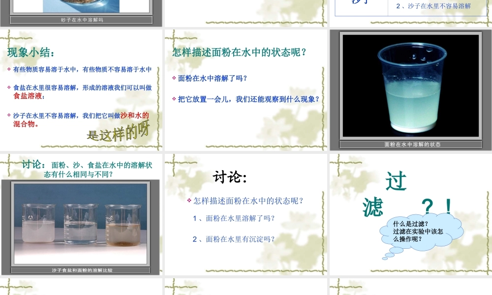 《水能溶解一些物质》PPT课件