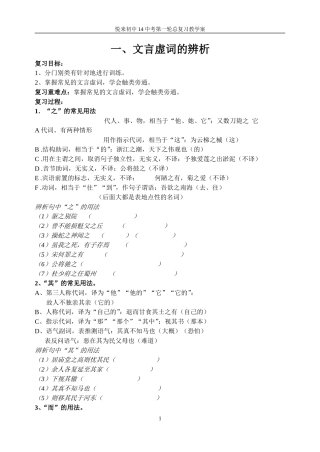 文言虚词的辨析