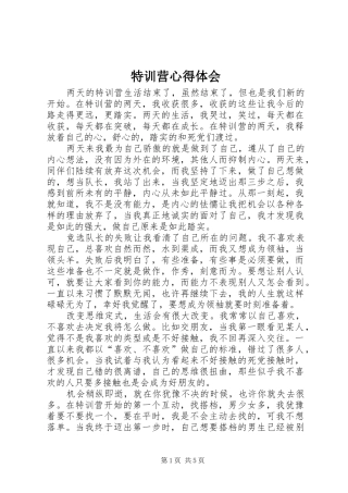 特训营心得体会