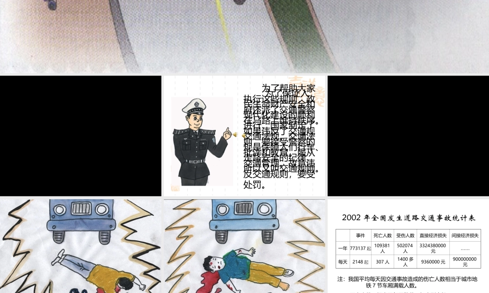 自觉遵守交通规则