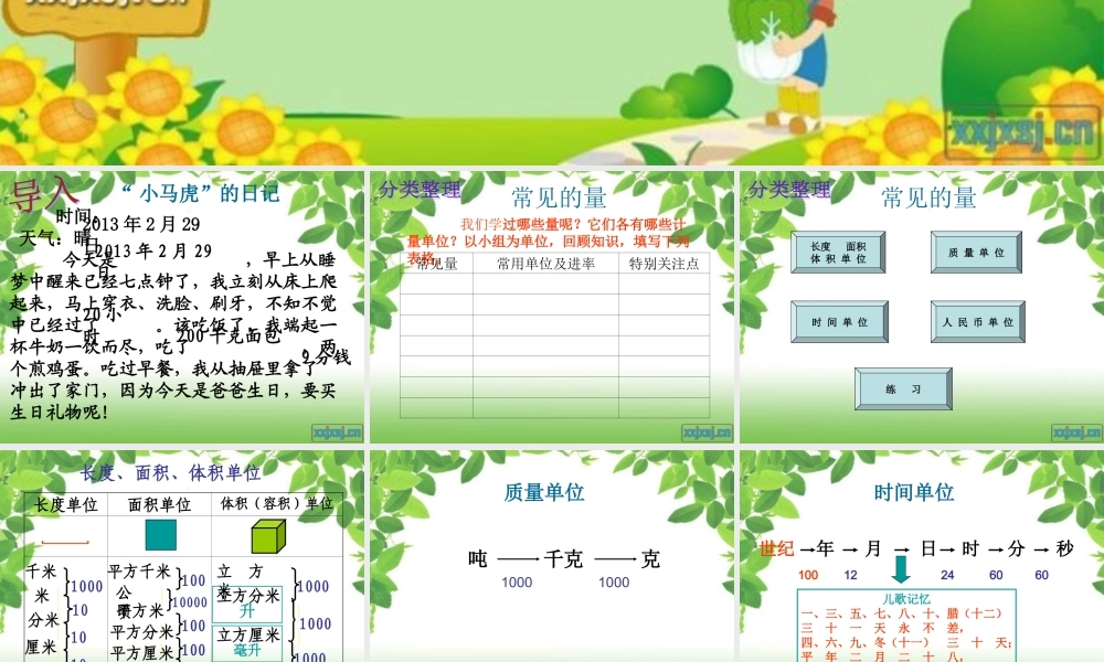 常见的量课件