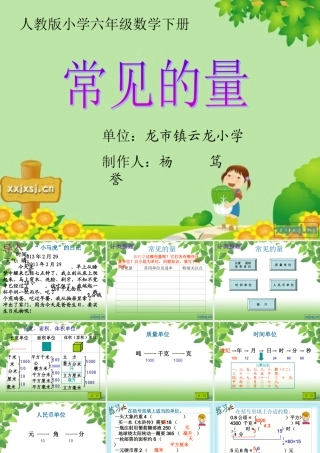 常见的量课件