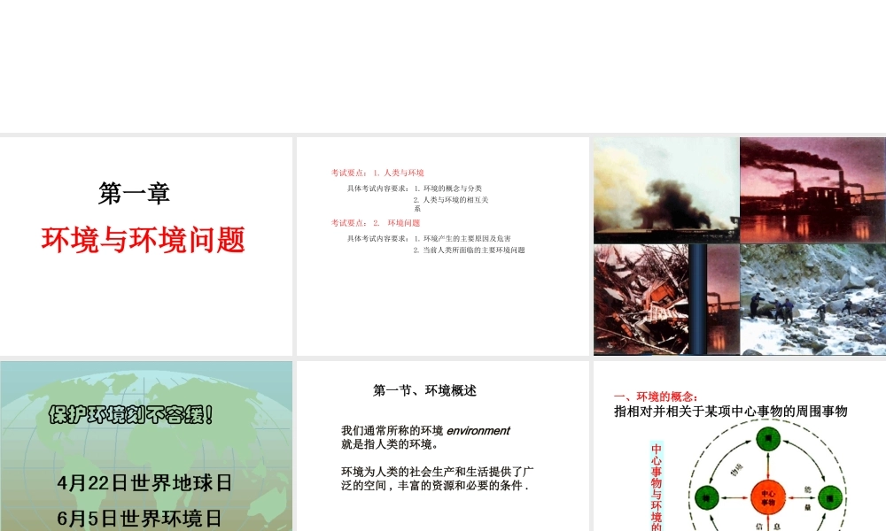 第一章：环境与环境问题（上课用）