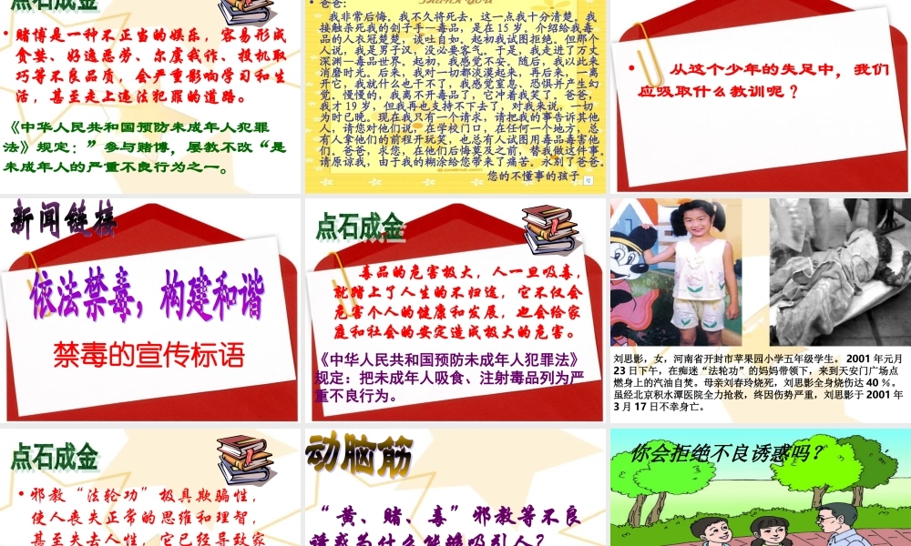 第八课一念之差,拒绝不良诱惑