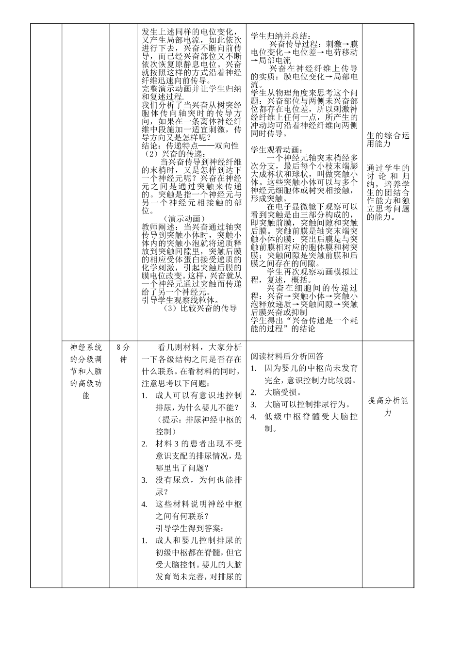 通过神经系统的调节教案_第3页