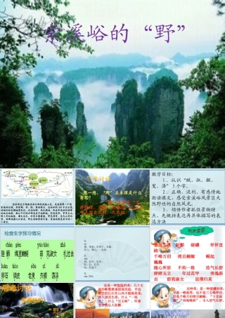 人教版六年级上册索溪峪的野_优秀课件