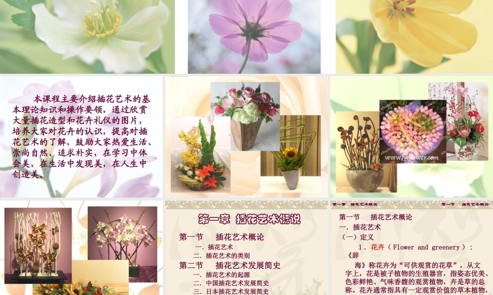 第一章插花艺术概说PPT