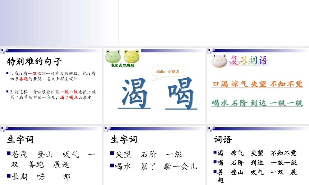 《青蛙看海》课件