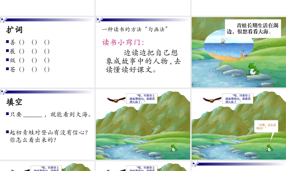 《青蛙看海》课件
