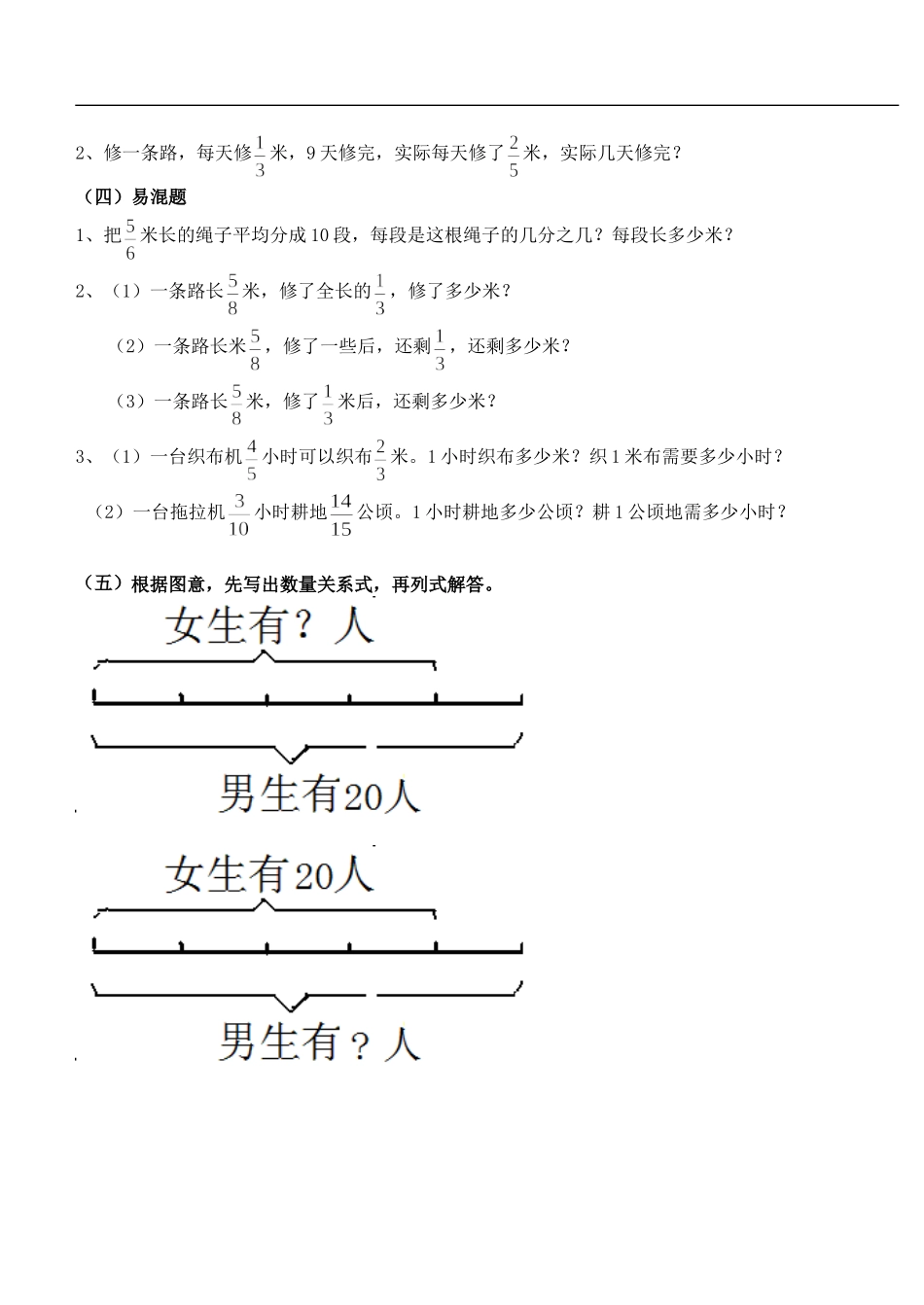 六年级分数乘除法应用题_第3页
