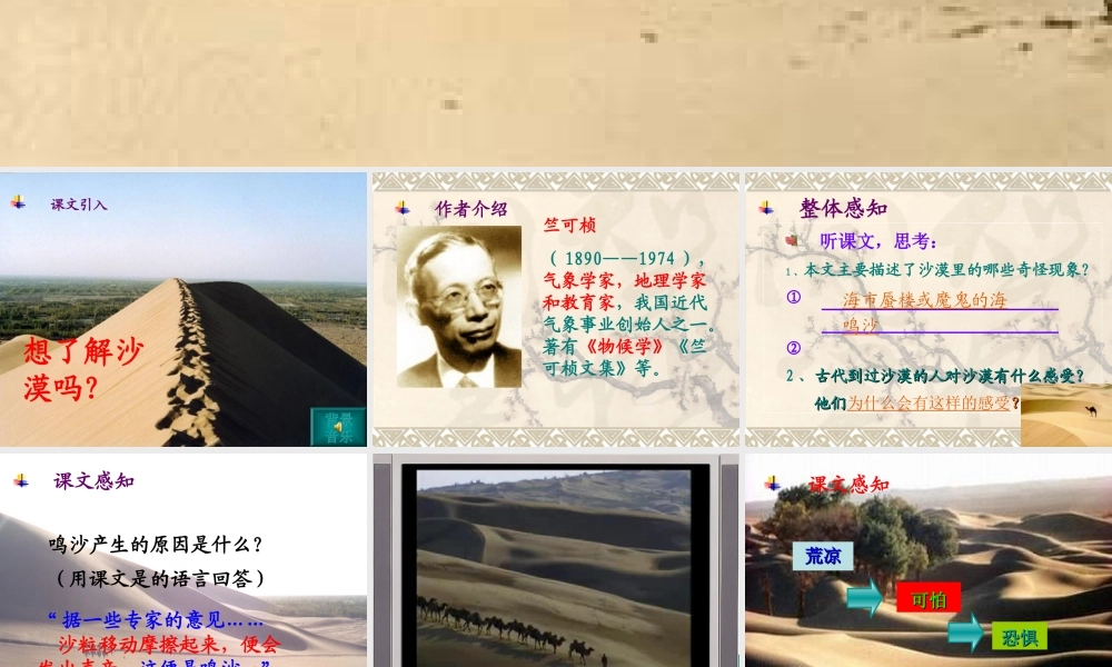 《沙漠里的奇怪现象》